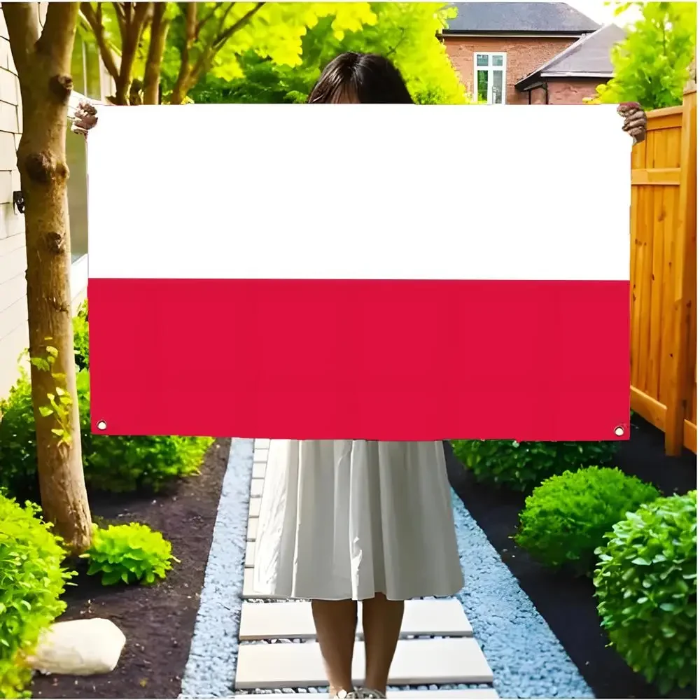 country national Flags of Poland Flags Borderless four-ring ornament indoor outdoor decoration effortless to hang