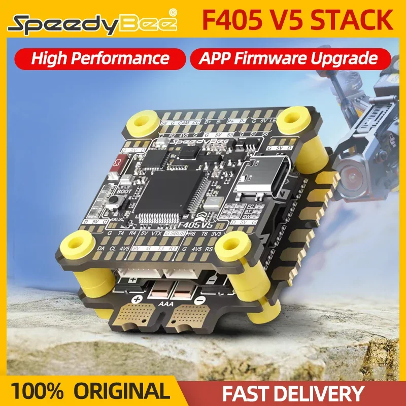 

SpeedyBee F405 V5 55A Stack F405 V5 Flight Control OX32 55A 4IN1 ESC ICM42688P Gyroscope For FPV RC Racing Quadcopter Drone