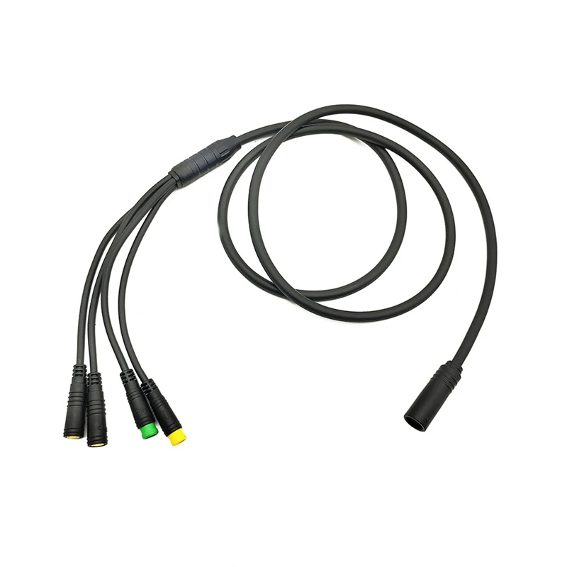 New Waterproof 1T4 EB-Bus Cable Harness For Bafang BBS01 BBS02 BBSHD Mid Motor Display Brake Lever Thumb Throttle Connector