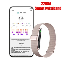 2208A Smart Bracelet Heart Rate Blood Pressure Monitor Pedometer Sport Fitness Tracker for Men Women Electronic Bracelet