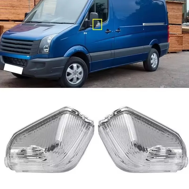 Wing Mirror Indicators Lens Rearview Turn Signal Light Lamp Cover Fit For Mercedes Sprinter W906 2006-2017 VW Crafter 2006-2017