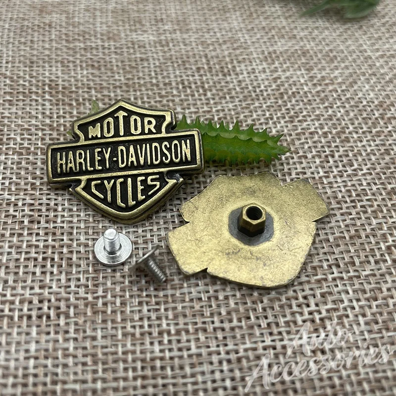 For Harley Davidson PA 1250S Motorcycle Badge Decoration Buckle DIY Refit Backpack Clothing Waistband Retro Fixing Screw Buckle view 5