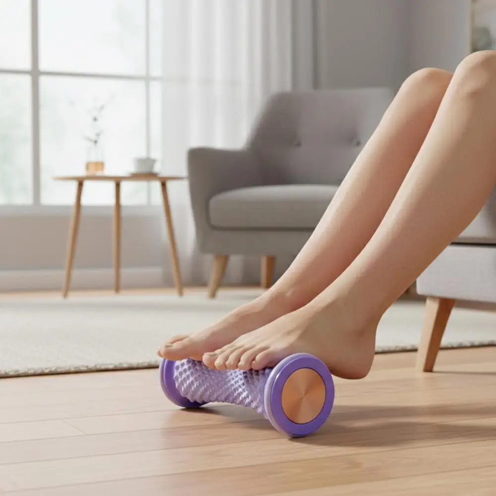 Fußmassagerolle zur Linderung von Plantarfasziitis - Tragbare Yoga- und Fitness-Muskelentspannungsrolle, Lindert Schmerzende Füße – Detail 10