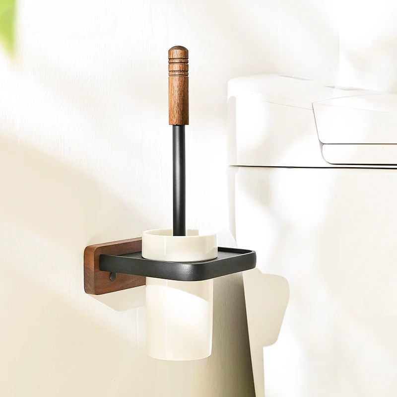 Toilet brush household toilet brush rack without dead angle