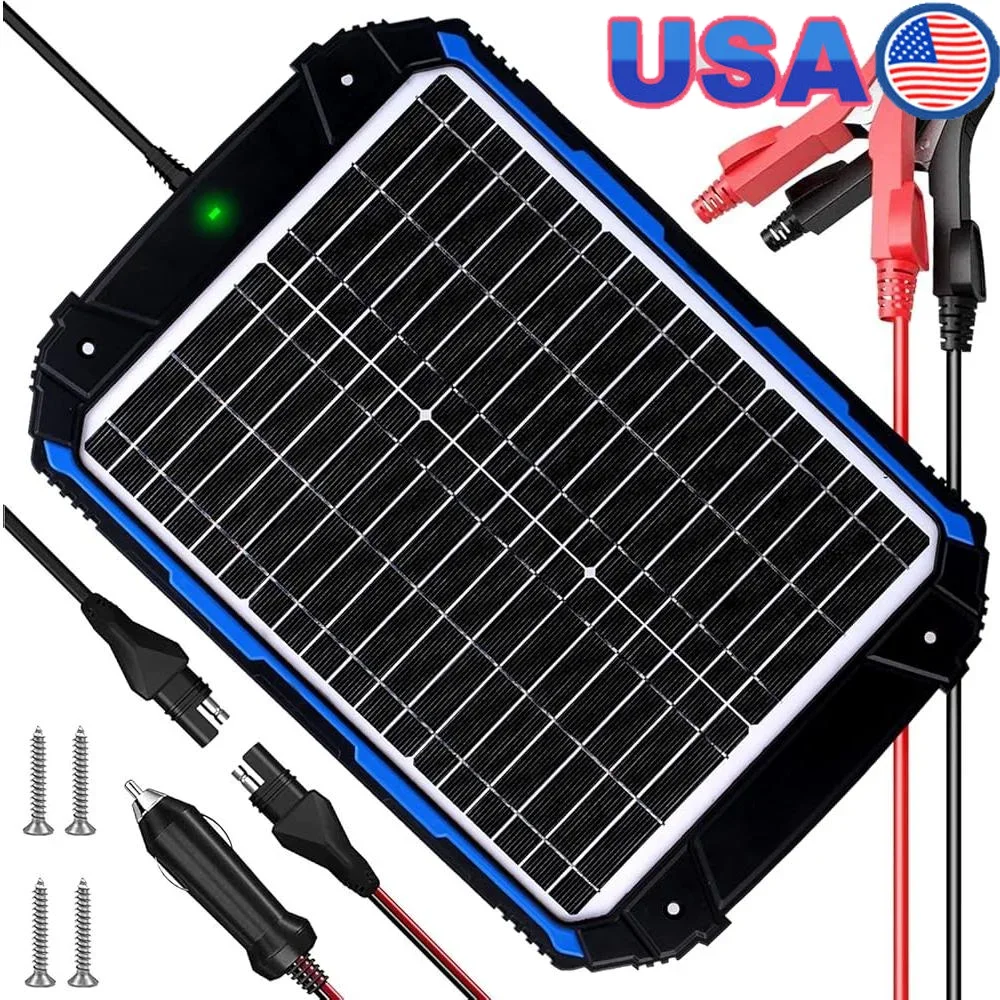

20 Вт 12 В зарядное устройство для солнечной батареи MPPT контроллер водостойкая солнечная панель устройство для обслуживания батареи автомобиля морской автофургон трактор ATV