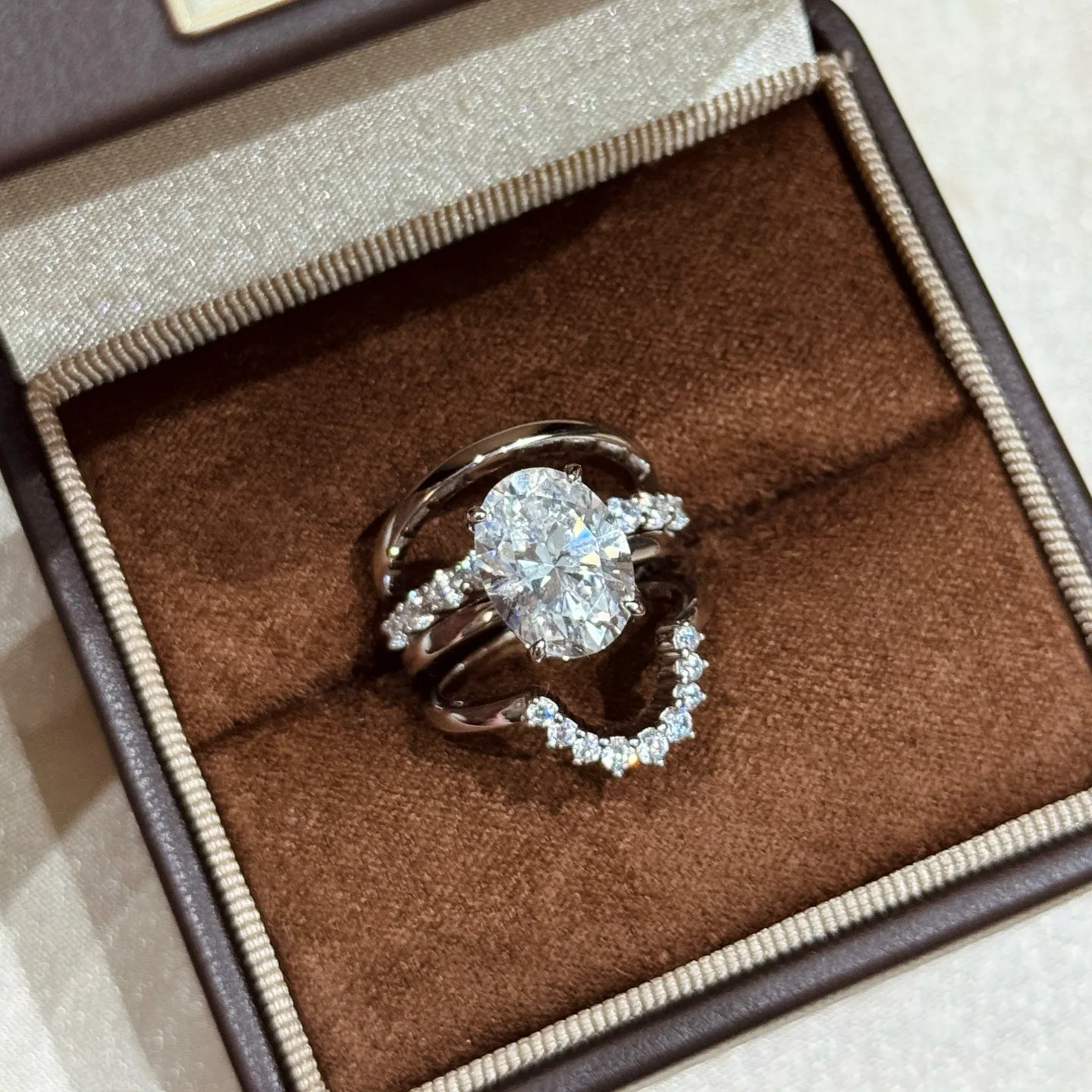 

Кольцо из 100% стерлингового серебра 925 пробы «четыре в одном» с цирконом для женщин, ювелирные изделия