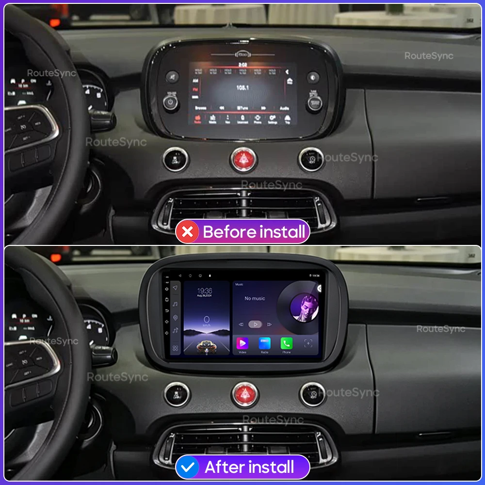 Car Multimedia Player For Fiat 500X 2014 - 2020 Android 16 Radio Carplay Auto 2din GPS Navigation Stereo Video Head Unit WIFI 4G