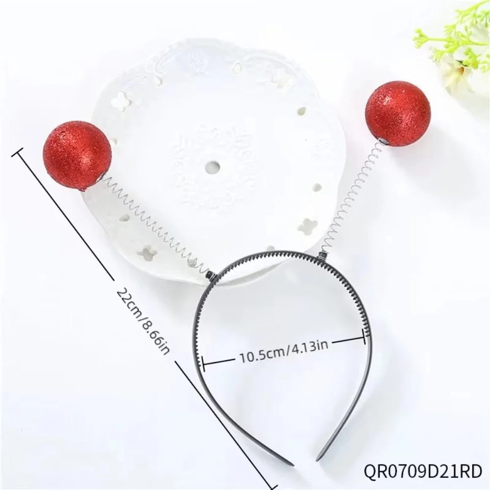 عصابة رأس PESENAR "Alien - ذات طابع كروي أحمر لامع: نمط هوائي Fun Sci - Fi، مثالية للحفلات التنكرية الغريبة أو مظهر الحفلات تحت عنوان."