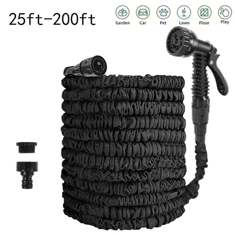 High-Pressure Car Wash Hose Expandable Magic Hose Pipe Home Garden Watering Hose Multi-Function Gardening Cleaning Water Sprayer