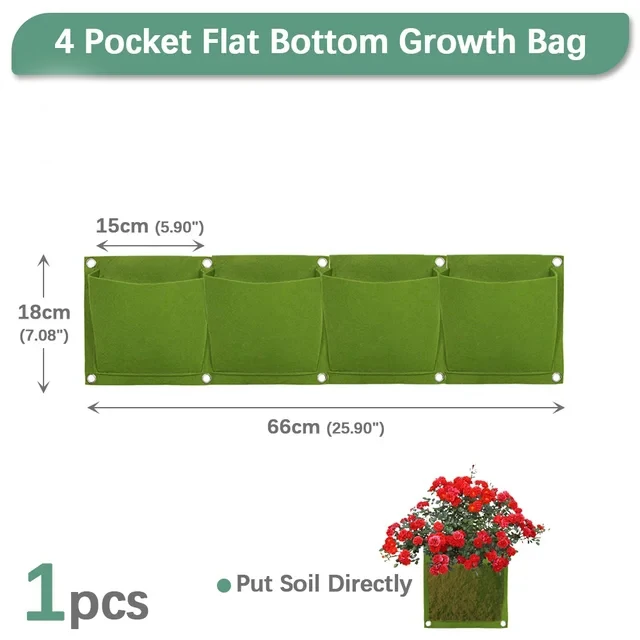 NIEUWE Muur Hangende Zakken Plantzakken Bloempot Huis Tuin Grow Bag Tuin Planter Verticale Suculentas Plant Pot Home Decor