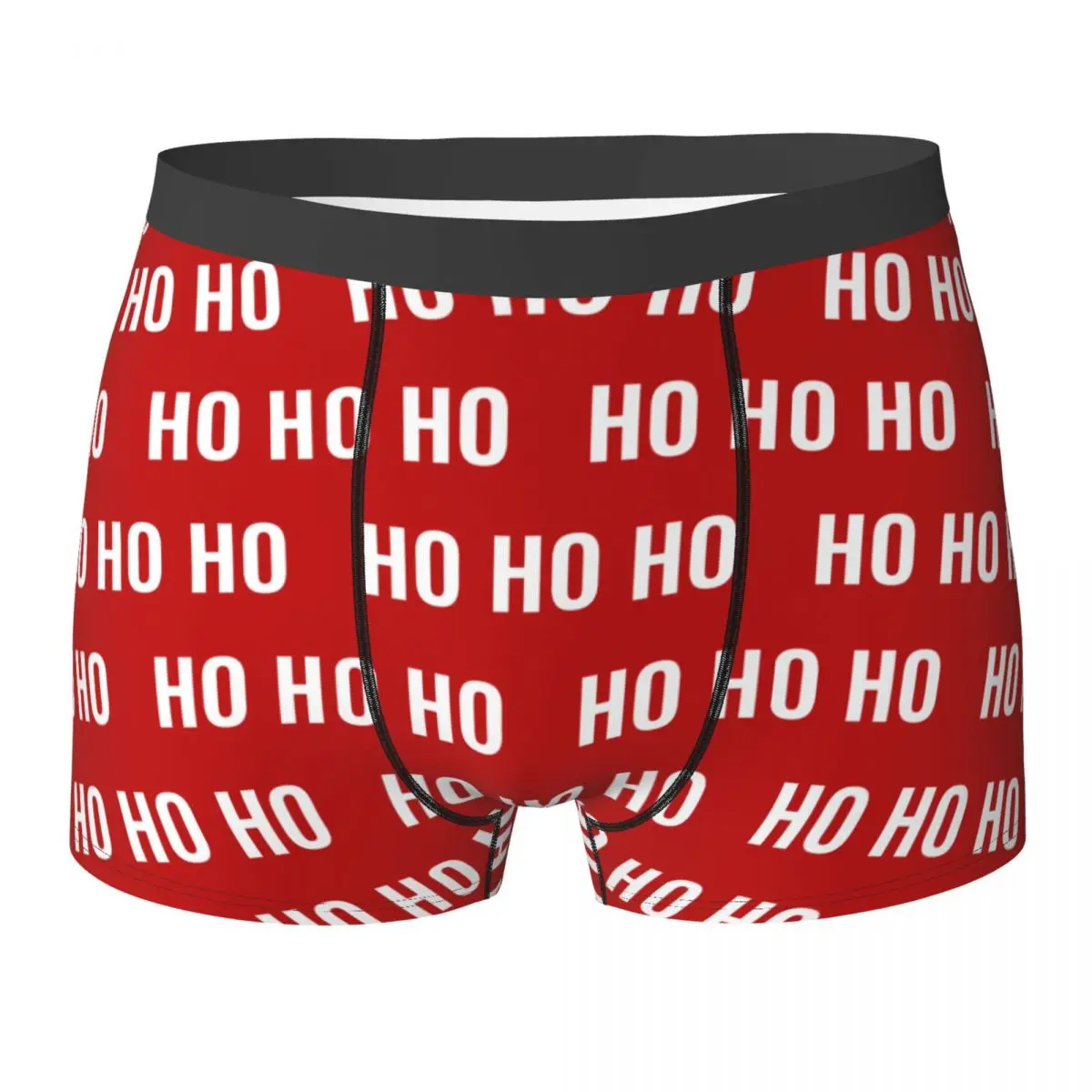 Männer Lustige Weihnachten Ho Ho Ho Boxer Shorts Höschen Weiche Unterwäsche Männlich Lustig Plus Größe Unterhose