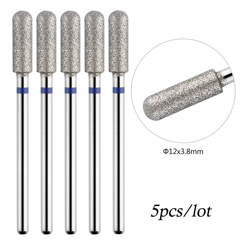 5 teile/los Bohrer Bits für Nägel Diamant Köpfe zu Nägel Fräser für Maniküre Häutchen Nagel Cutter Tipps Zubehör Werkzeuge – Detail 3