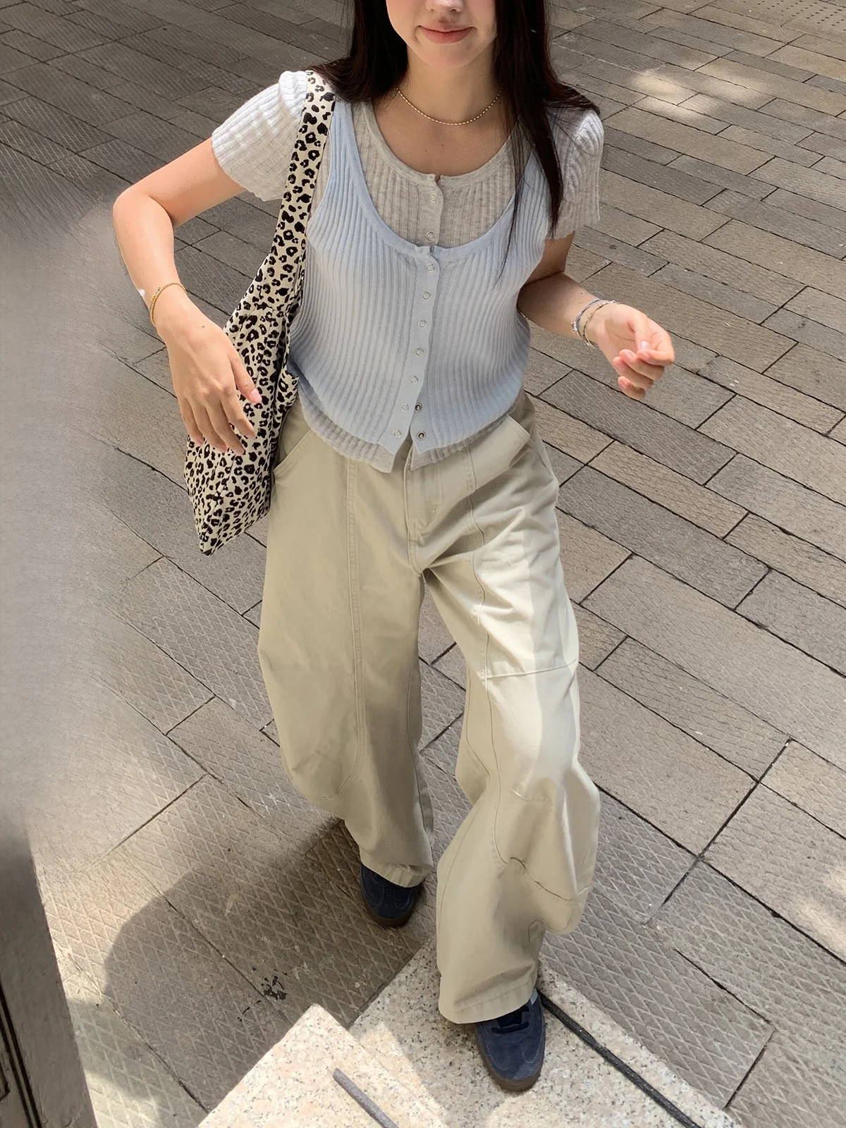 

Джинсы Sinbounboun с высокой талией и широкими штанинами, универсальные, повседневные, в рабочем стиле, весна-лето, женская мода