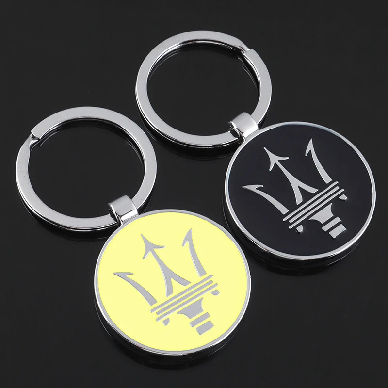 LLavero de Metal para coche a la moda, emblema, colgante de regalo, llaveros para Maserati Quattroporte Spyder Levante Coupe GranTurismo Mc20 Ghibli
