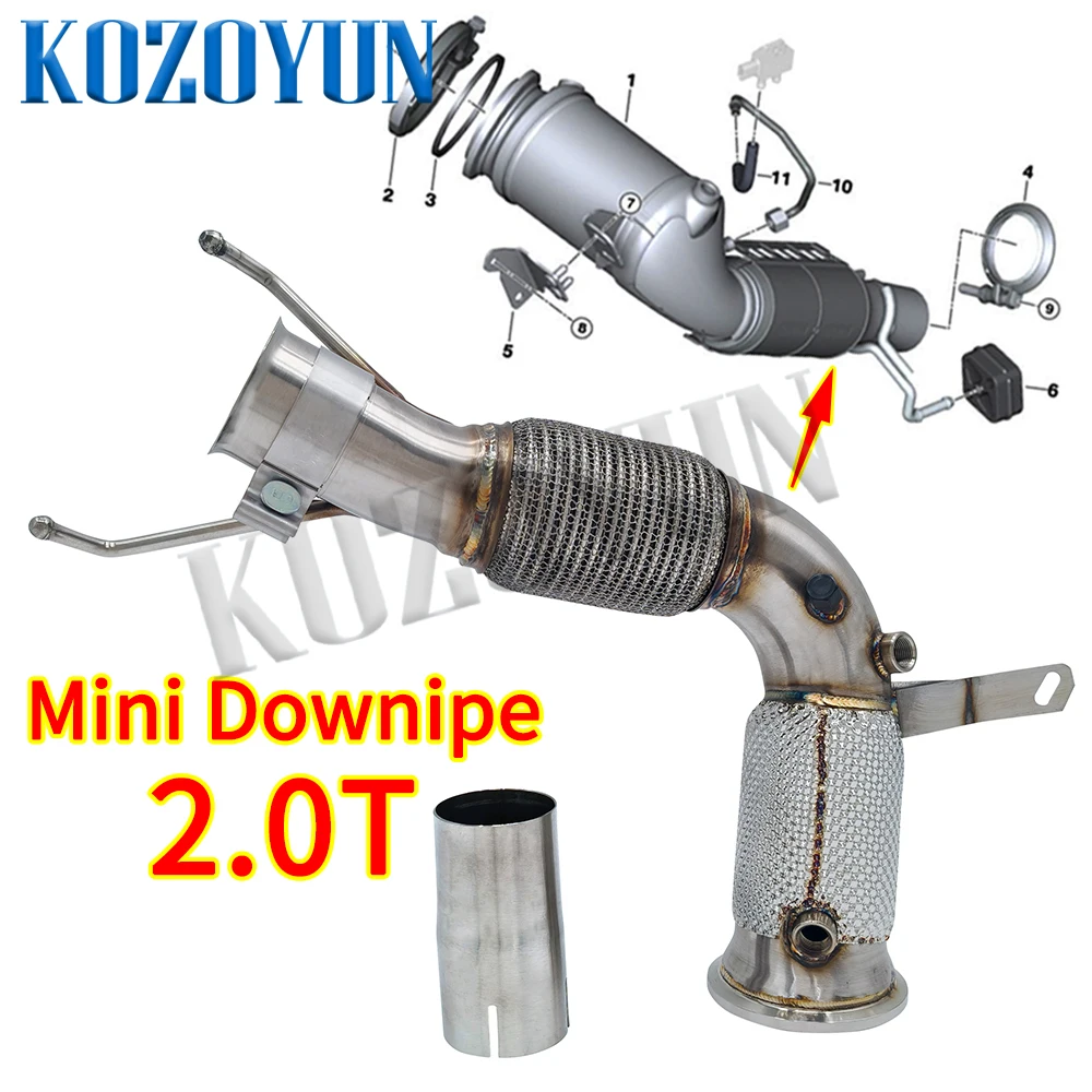 Downpipe for MINI Cooper S JCW B48 B46 F54 F55 F56 F57 F60 2014-24