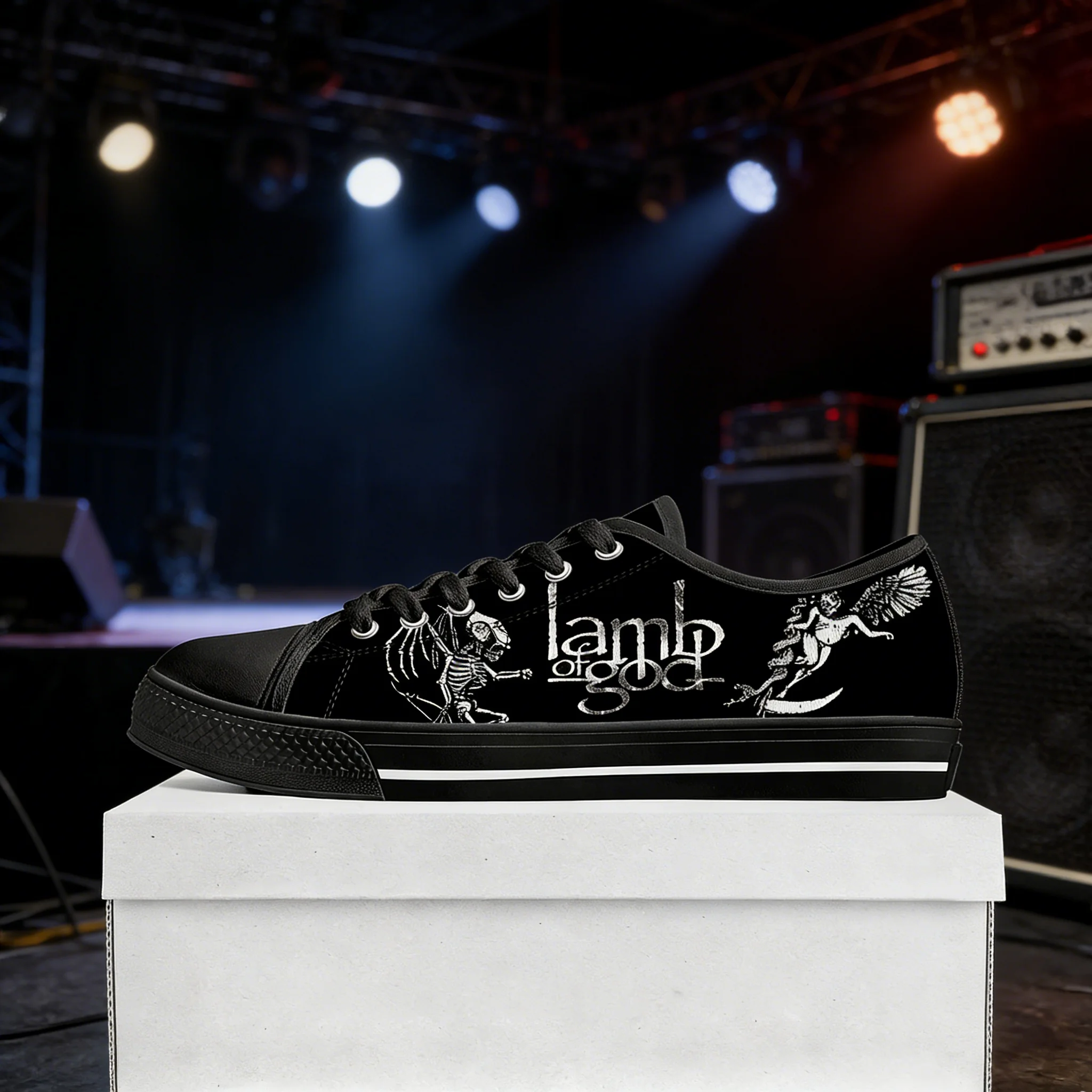 

Lamb of God Custom Canvas Sneakers, Low Top Unisex Casual Shoes for Men Women Teens