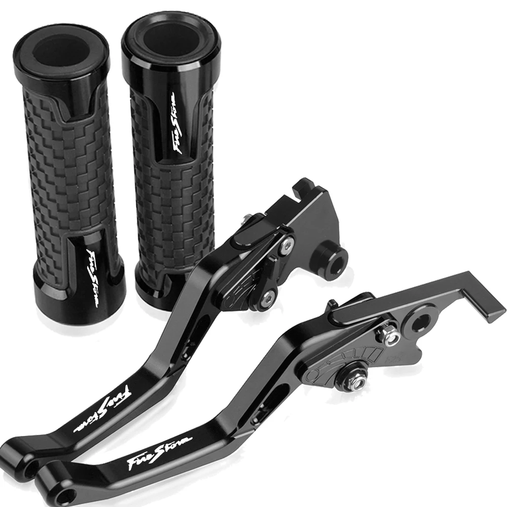 

Motorcycle Handle Grips Handlebar Grip Short Brake Clutch Lever For Honda VTR1000F/FIRESTORM 1998-2005 2004 2003 2002 2001 2000