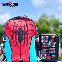 Oryginalny australijski Smiggle Spider-Man tornister plecak dziecięcy piórnik kubek na wodę portfel papierniczy torba na drugie śniadanie