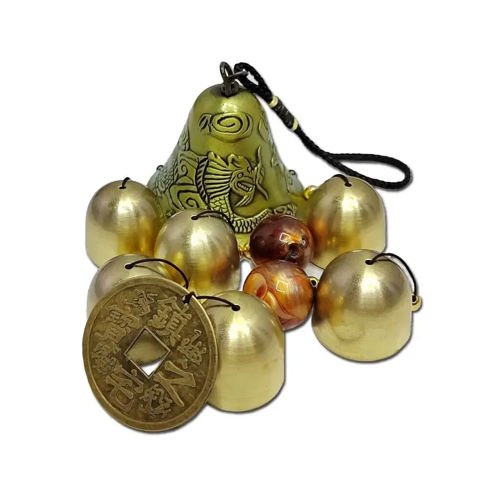 

Outdoor Copper Bells Wind Chimes Creative Retro Hanging Ornament Home DIY Lucky Pendants