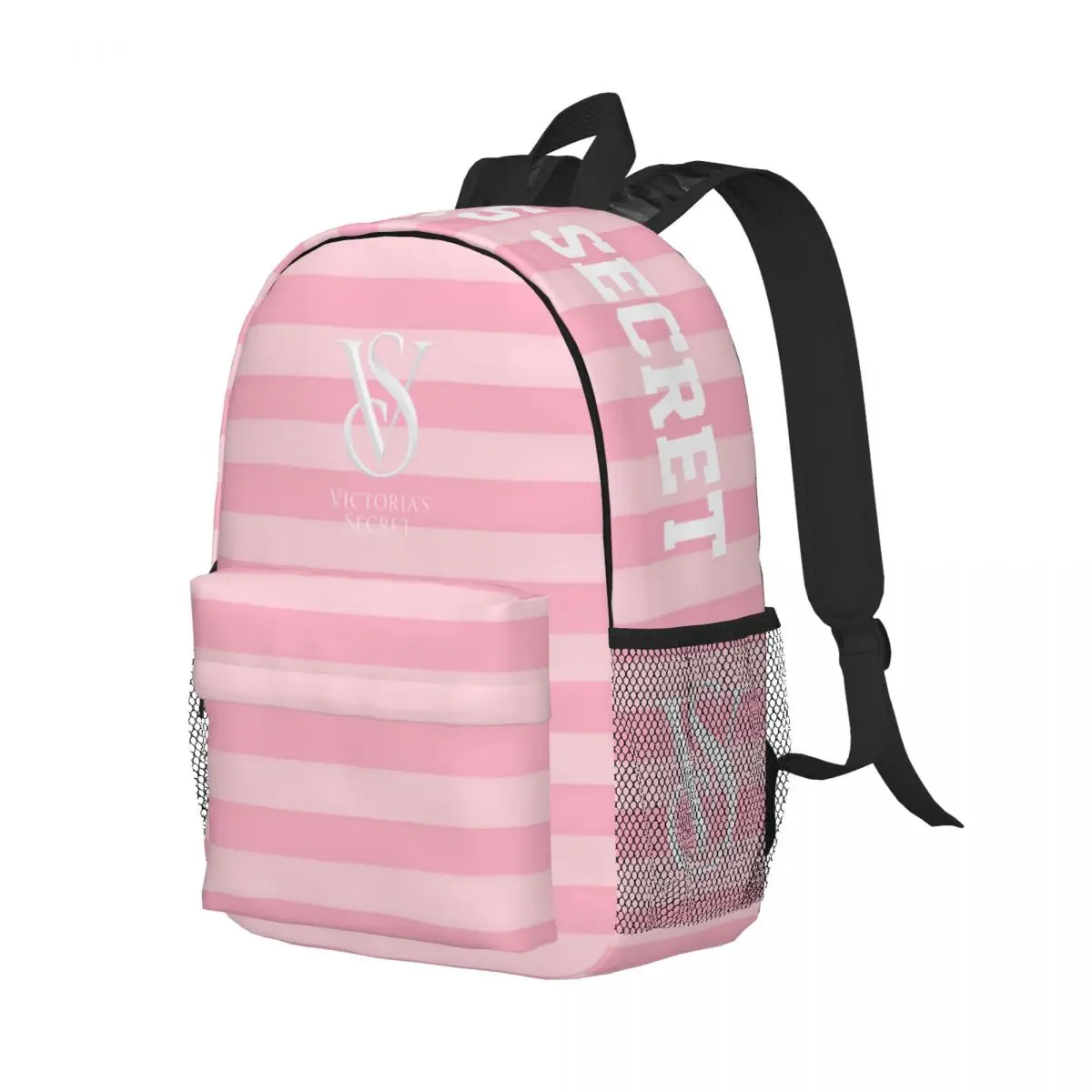 V-Victoria S Secret New Fashion High Capacity Waterproof College Backpack Trendy Laptop Travel Book Bag 15inch