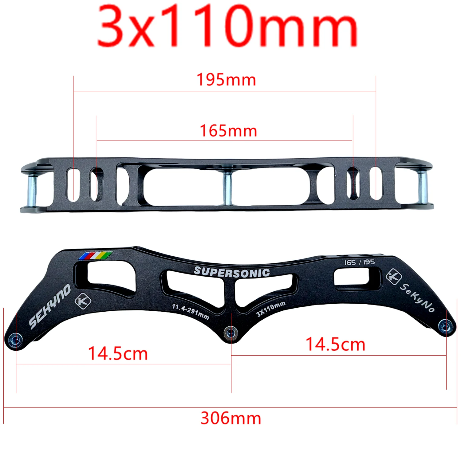 Spedizione gratuita speed skate frame 3x90mm 135-150mm 3x100mm 3x110mm supersonic 9.2-235mm