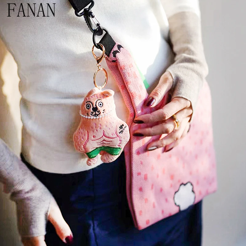 Bag Pendants Fashion Keychain Original Design Key Chain Pendant Ornament Sweet and Cute Bags Accessories for Girls