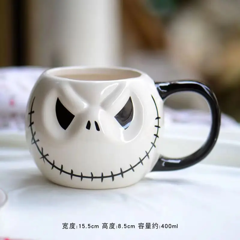 

Creativity Ceramic Coffee Mug Halloween Personality Holiday Couple Gifts Cartoon Water Cup Fashion Festival Home Kitchen Tools