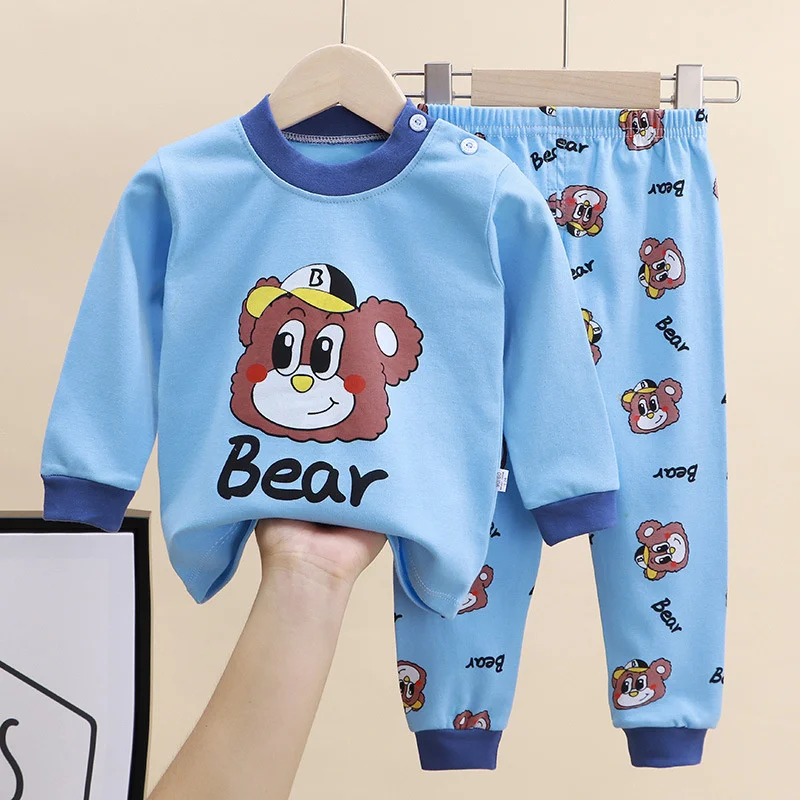 Autunno bambini Cartoon pigiama set primavera ragazze ragazzi pigiameria abiti bambino manica lunga t-shirt + pantaloni 2 pezzi abiti abbigliamento