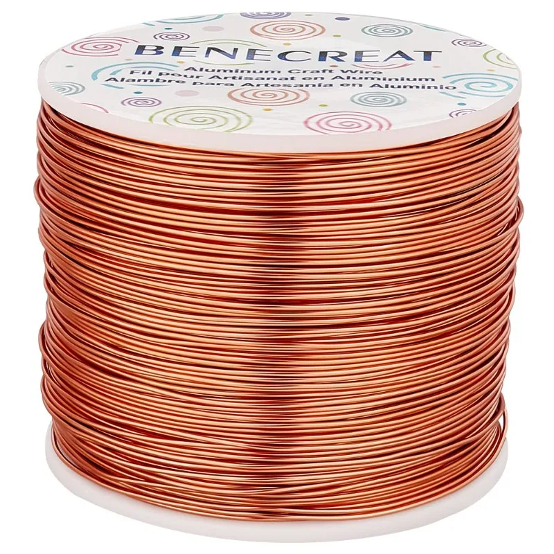 

1Roll 20 Gauge 770FT Aluminum Wire Anodized Jewelry Craft Making Wire Beading Floral Florist Wire for Gem Wrapping Plant