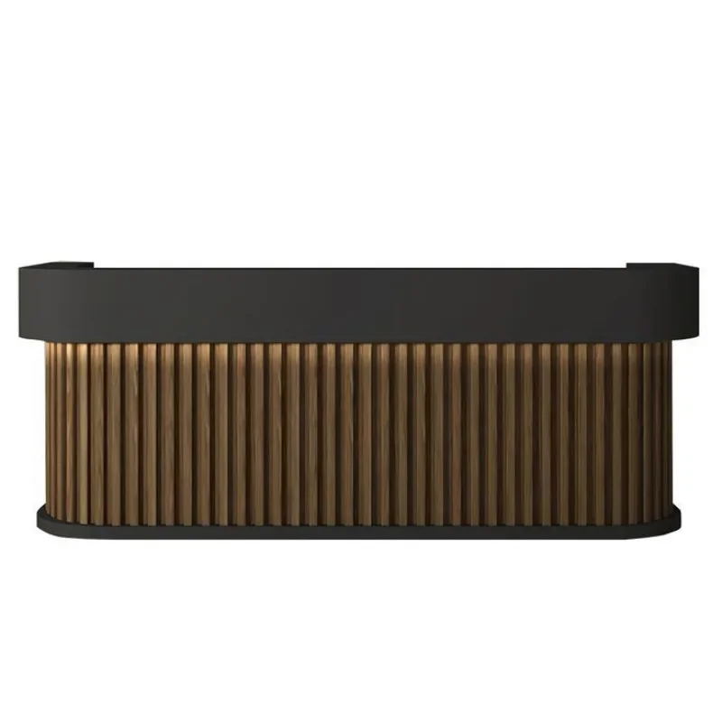 Fireproof panel adhesion front desk commercial grade wear-resistant hotel service desk