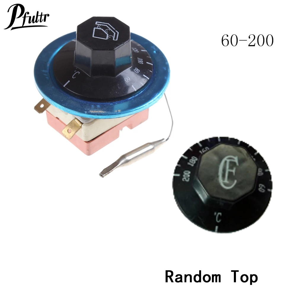 Rotary Temperature Controller Thermostat AC 250V 16A Dial Celsius Temperature Control Switch For Electric Oven