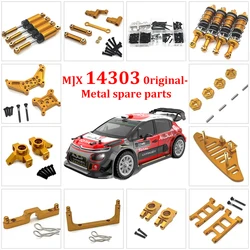 MJX Hyper Go 14301 14303 H14BM RC Car Metal Steering Cup Upper Lower Swing Arm Set Shock Tower Bracket Body Post Upgrade Parts