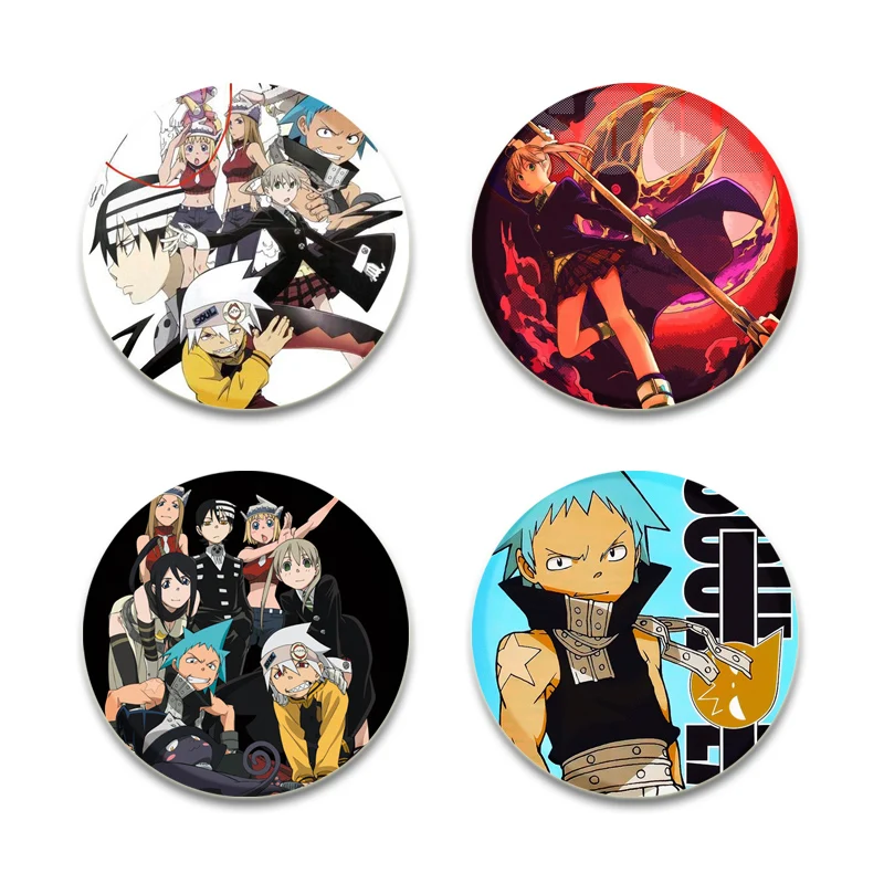 Japanse Anime Soul Eater Broche Maka Albarn/BlackStar Cartoon Cosplay Badge Handgemaakte Pins voor Kleding Rugzak Decoratie Gift