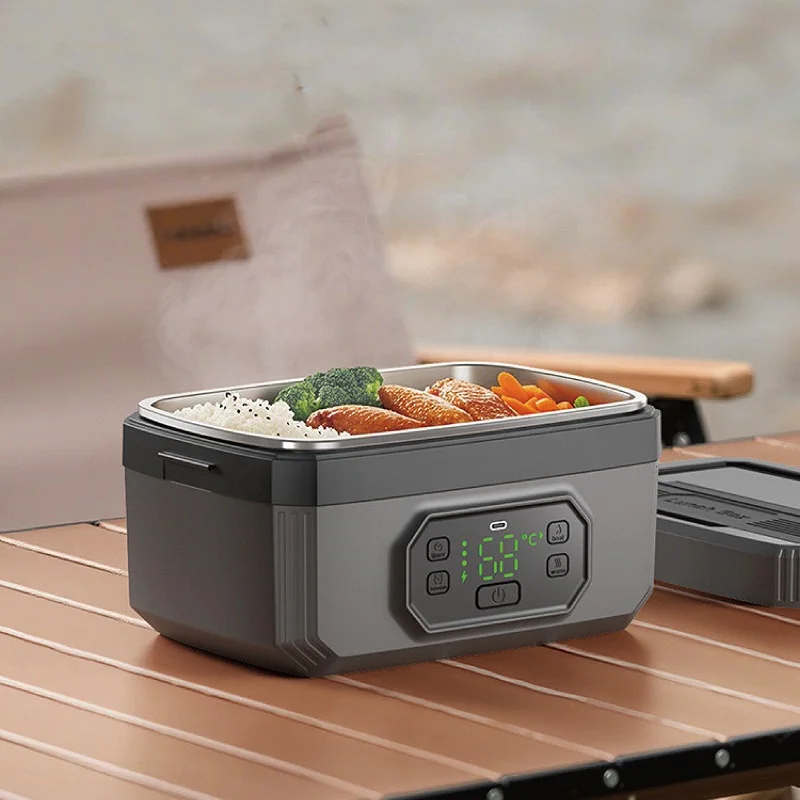 1.2L شحن لاسلكي صندوق غداء كهربي محمول لا تعبئة المياه موعد بينتو صندوق شاشة الكريستال السائل التحكم الذكي في درجة الحرارة #1