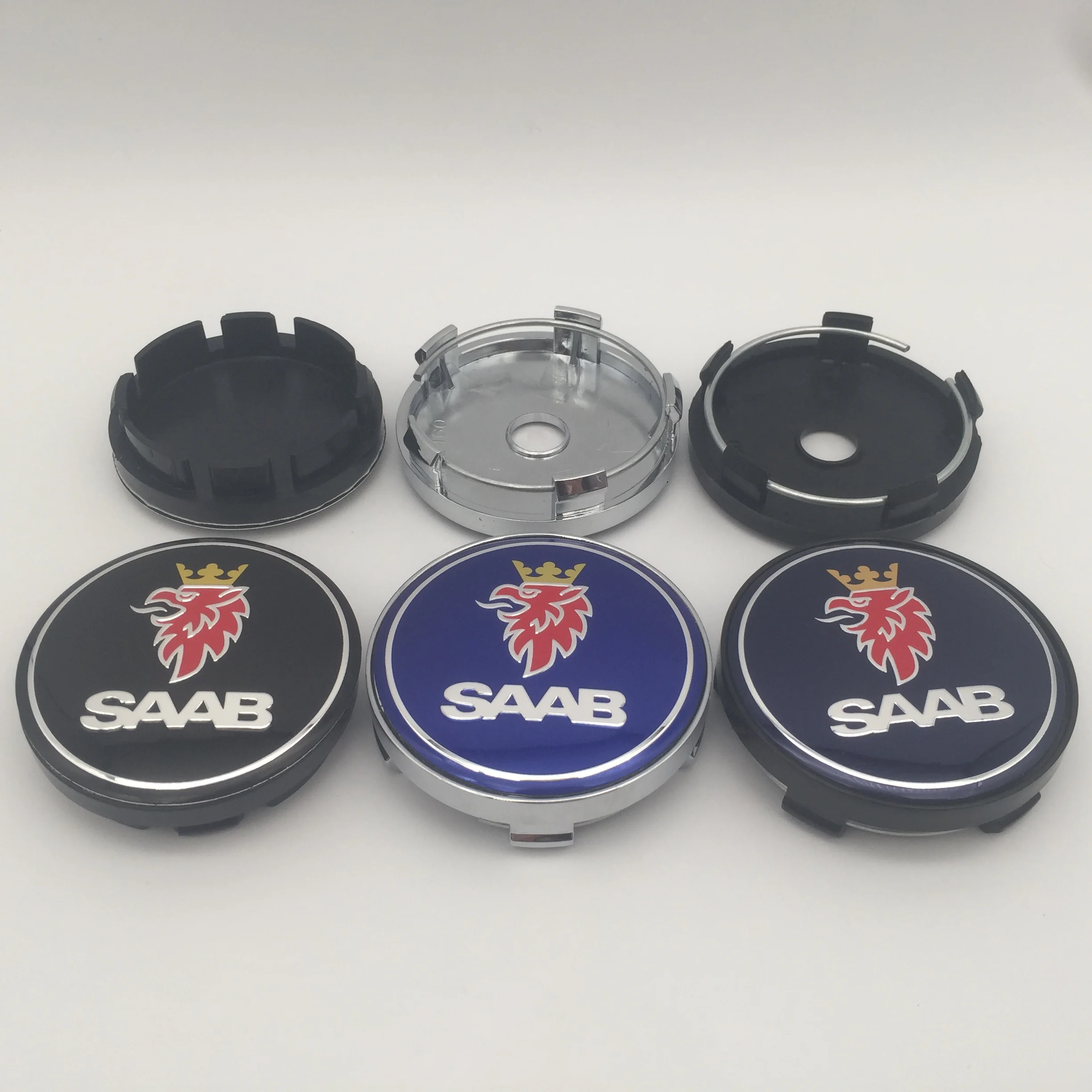 4pcs 3D 56mm 60mm 63mm 65mm 68mm Car emblem Wheel hub Center Cap Badge covers sticker Styling accessories