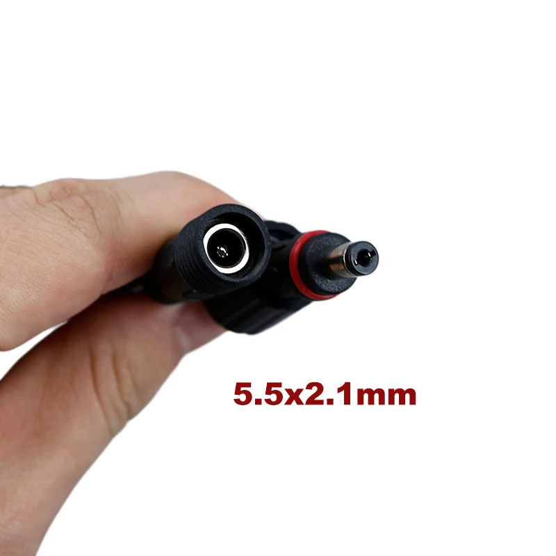 2Pin Core DC Male Female Cable Connector 5.5x2.1mm IP68 Waterproof 22/20/18AWG 3A 5A 7A Plug Power Supply Aextend Adapter Wires
