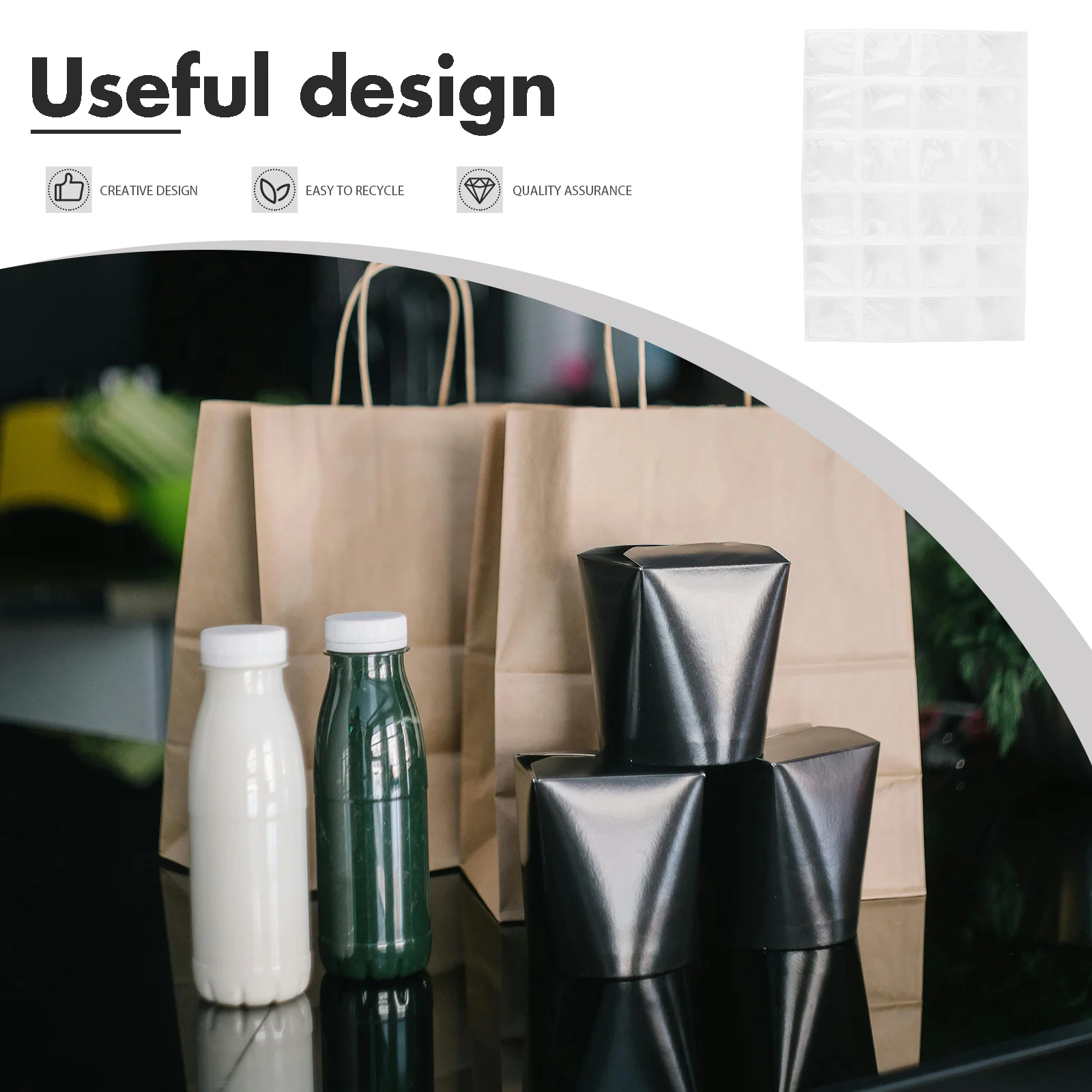 

5 Sheets Shipping Ice Packs Reusable Freezer Food Cooler Packs Outdoor Picnic Beverage Cooler Case Multipurpose Cooling Box