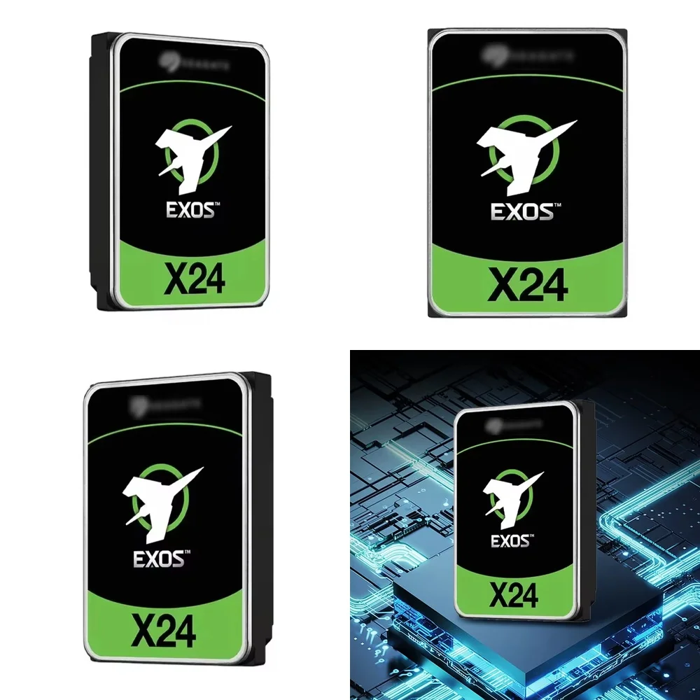 

Жесткий диск Exos X24 24 ТБ для серверов, SATA 6 Гбит/с, 3,5 дюйма, внутренний, 7200 об/мин, 512 МБ кэш-памяти, 512E 4KN, для хранения данных в центрах обработки данных