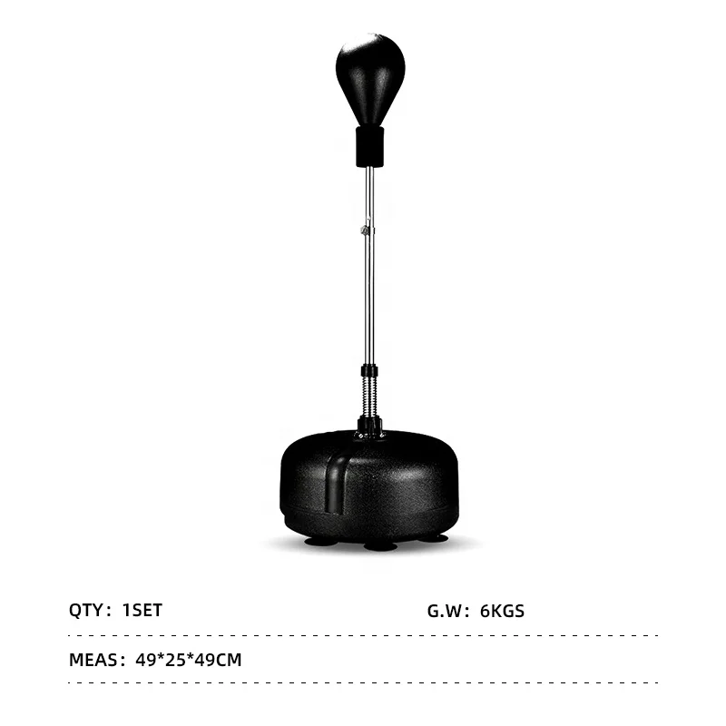 2026 Home Gym Solid Boxing Speed Ball Adjustable Height  Standing Speed Bag with Suction Cup Base Punching Balls Equipmentpromot