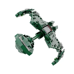 Moc Klingon D7 Battle Cruiser Building Blocks Movies Space Trek Warship DIY Bricks Adult Kid Educational Gift Toy Airplane Model