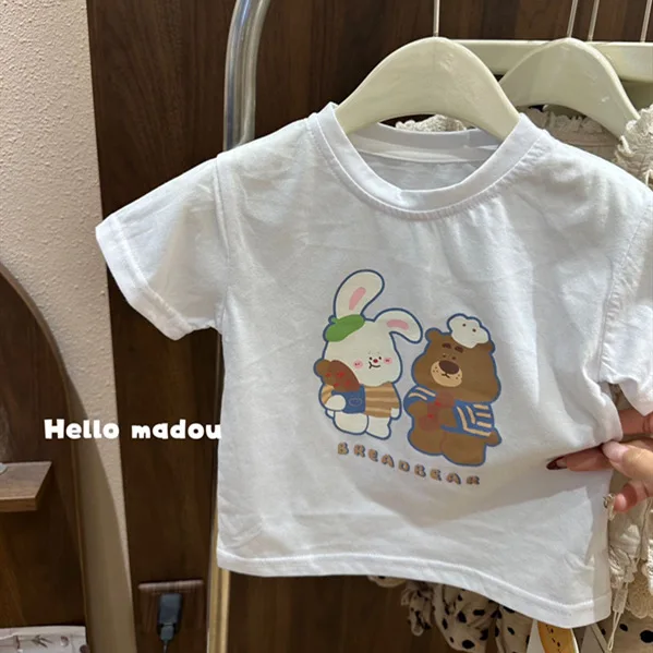 Summer UNITIM Children Boys T-shirts Cotton Cartoon Printed Infant Babys Boys Short Sleeves Loose Thin Versatile Kids Boy Tees