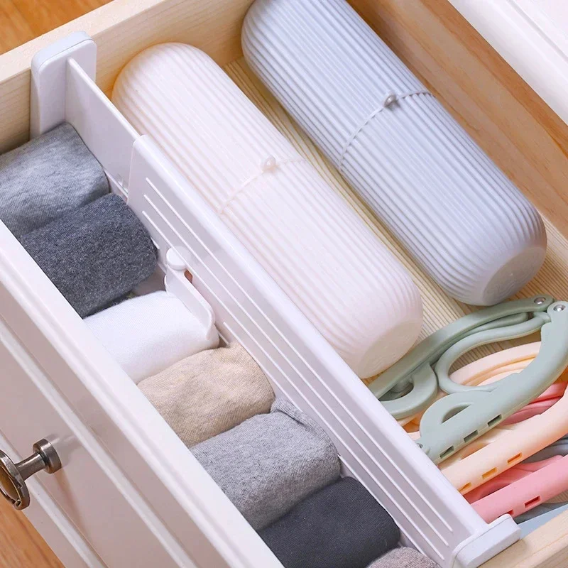 1Pc Adjustable Drawer Divider Storage Shelves Household Partition Board  Space-saving Division Tools Wardrobe Closet