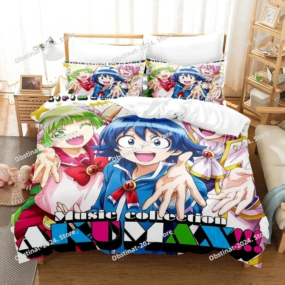 Enter the devil! Iruma Kun Bedding Set Single Twin Full Queen King Size Bed Set Kids Bedroom Duvetcover Sets Anime Bed Sheet Set