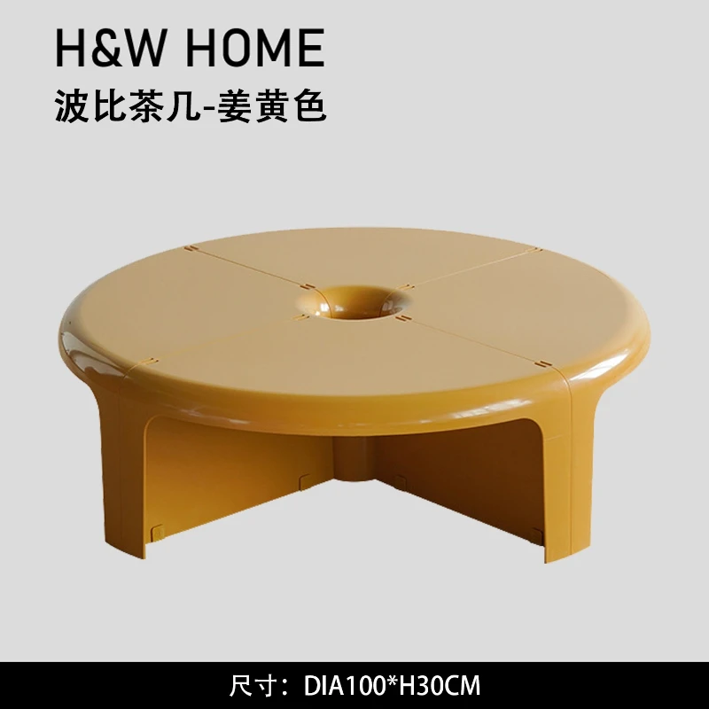 XL Nordic INS Style Small Apartment Splicable Combination Round Side Table