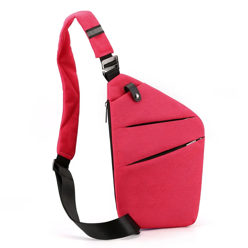 Nieuwe Unisex Anti-Diefstal Persoonlijke Pistooltas Solide Borst Opslag Schouder Messenger Vrouw Reizen Kleine Crossbody Pack