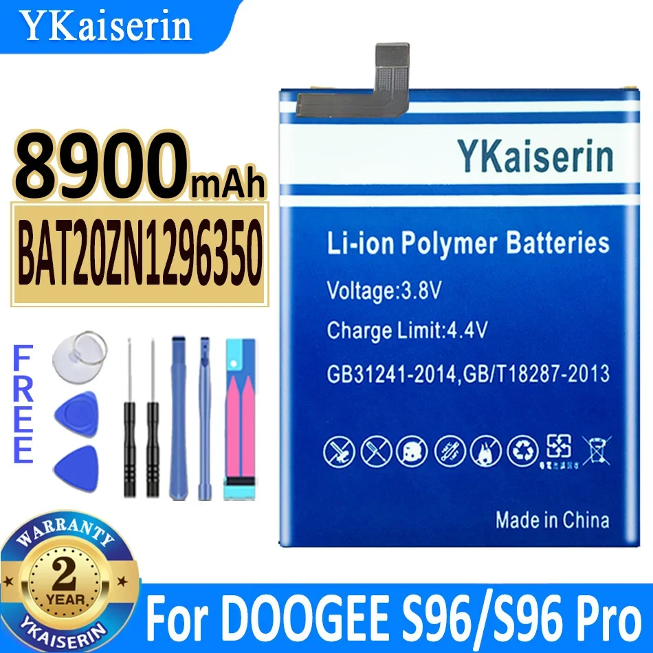 

8900mAh YKaiserin Battery BAT20ZN1296350 for DOOGEE S96/S96 Pro/S96Pro High Capacity Bateria + Track NO