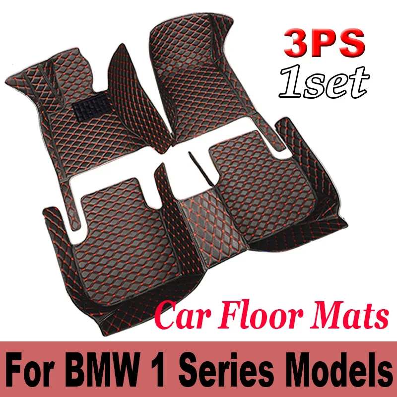 Custom 3D Car Floor Mats for BMW 1 Series E81 2 Door E82 E87 E88 F20 4 Door Interior Accessories Carpet Artificial Leather