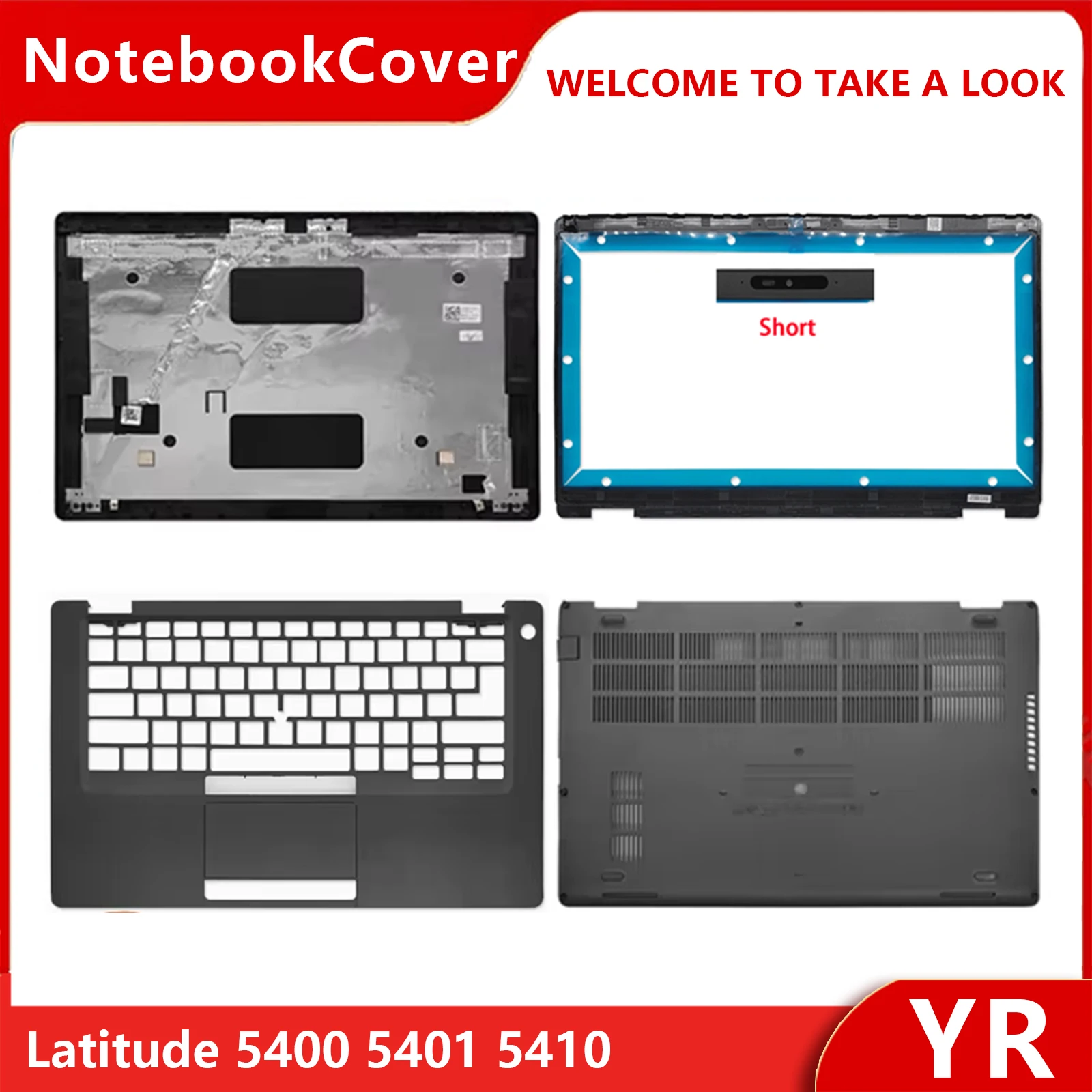 

Latitude 5400 5401 5410 new machine LCD back cover, front bezel, palm rest, upper and lower casing, black shell