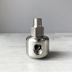 3/8 NPT Đồng Hồ Nam Dây Thép Không Gỉ Khớp Xoay 90 Độ Khớp Quay Khuỷu Tay