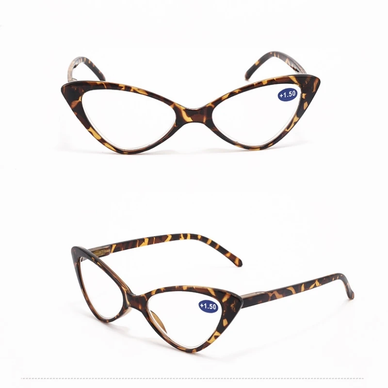 Vintage Fashion Cat Eye Reading Glasses Women Retro Small Frame Clear Lens Presbyopic Eyeglasses Pc Full Frame Glasses